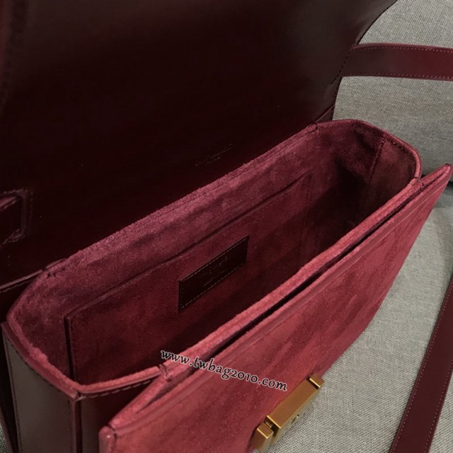 YSL专柜款女包 聖羅蘭經典款MEDIUM BELLECHASSE翻蓋包包 YSL肩背斜挎包 462044  jjh1061